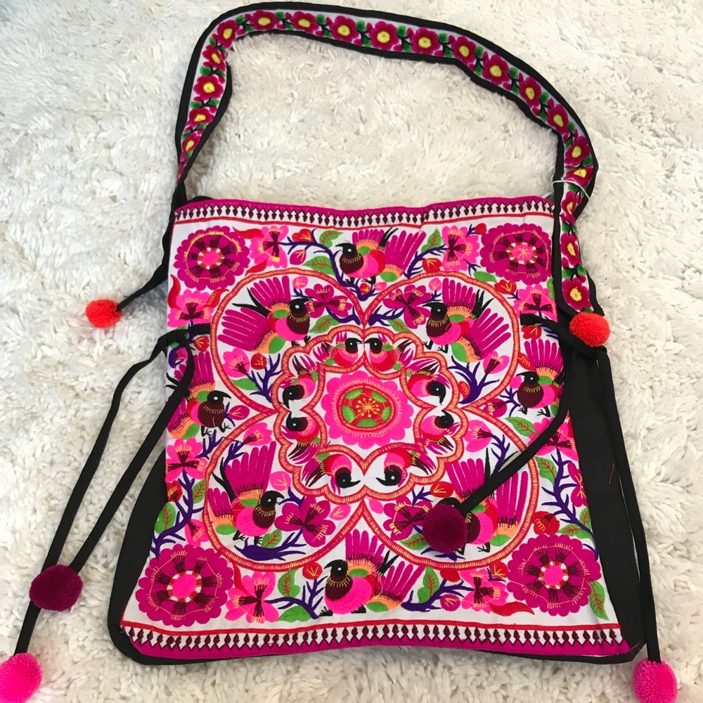 Embroidered purse
